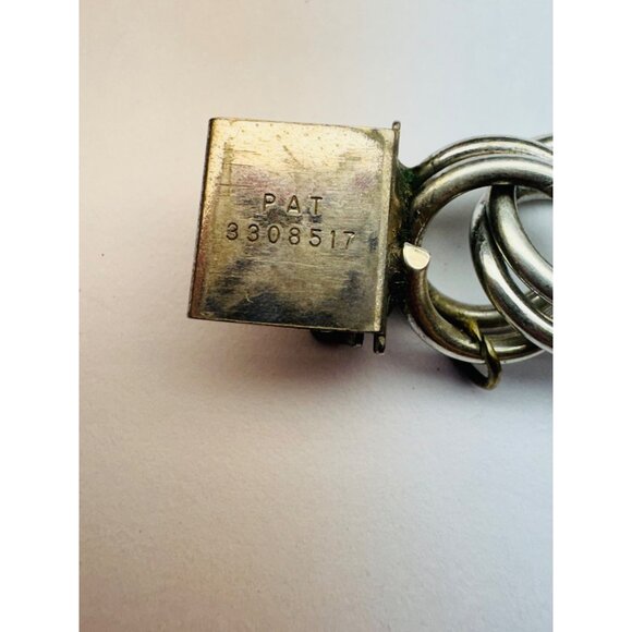 Estate Sterling Silver 925 Double Link Chain Bracelet 6” Vintage Heavy 33.6g - Picture 10 of 11